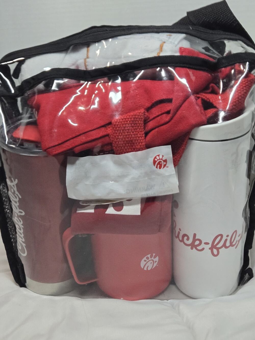 THE ORIGINAL CHICK-FIL-A INSULATED TUMBLERs Keychain Tote 12 Pcs Total Rare